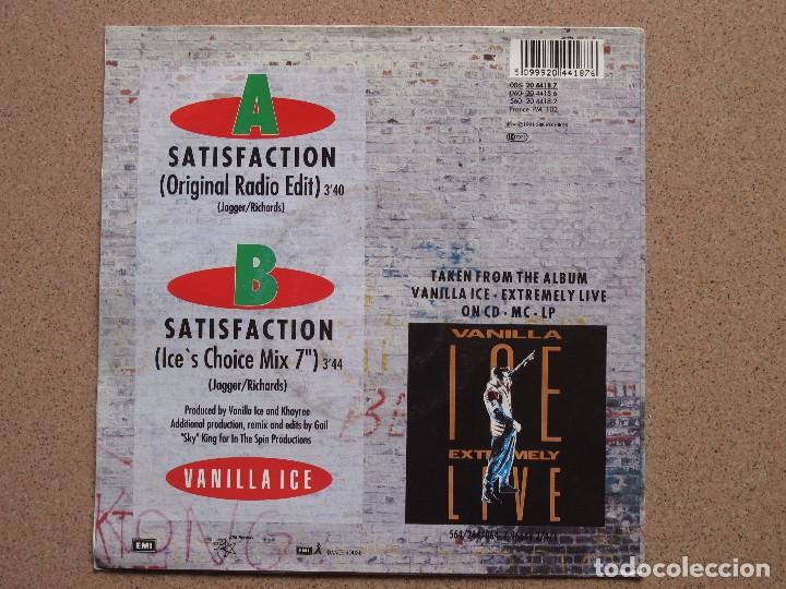 Discos de vinilo: VANILLA ICE - SATISFACTION - Foto 2
