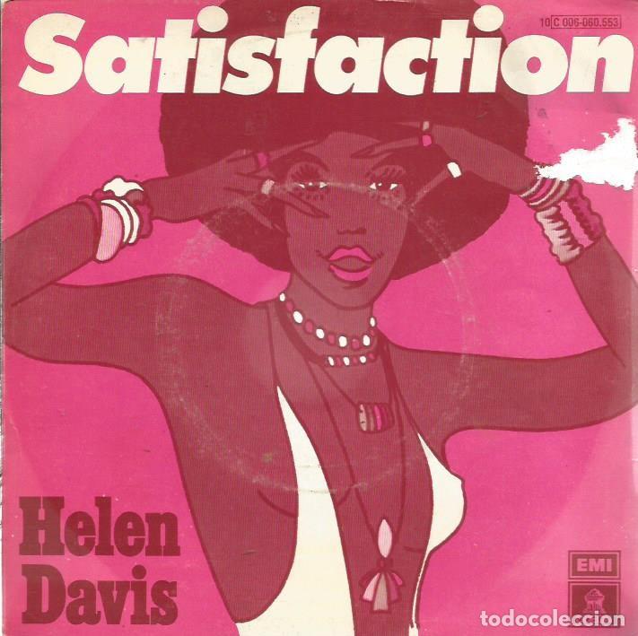 Discos de vinilo: SG HELEN DAVIS :; SATISFACTION ( THE ROLLING STONES ) - Foto 1