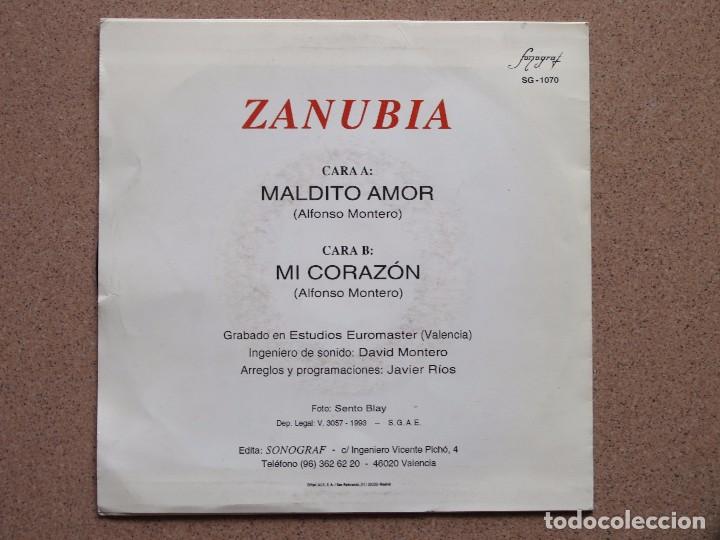 Discos de vinilo: ZANUBIA - MALDITO AMOR - Foto 2