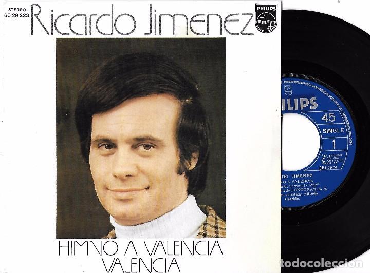 Discos de vinilo: RICARDO JIM&Eacute;NEZ: HIMNO A VALENCIA / VALENCIA - Foto 1