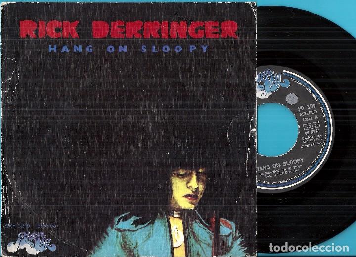 Discos de vinilo: RICK DERRINGER: HANG ON SLOOPY / SKYSCRAPER BLUES - Foto 1