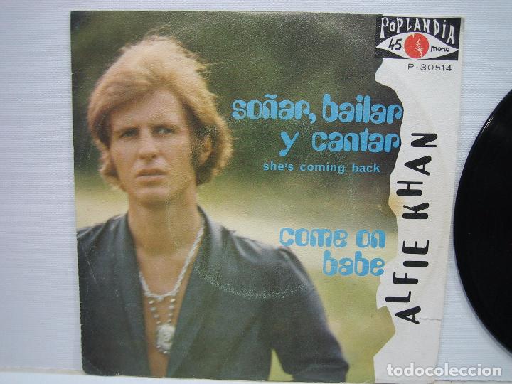 Discos de vinilo: Singles Alfie Khan 1970 - Foto 1