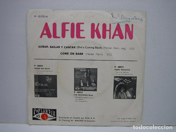 Discos de vinilo: Singles Alfie Khan 1970 - Foto 4