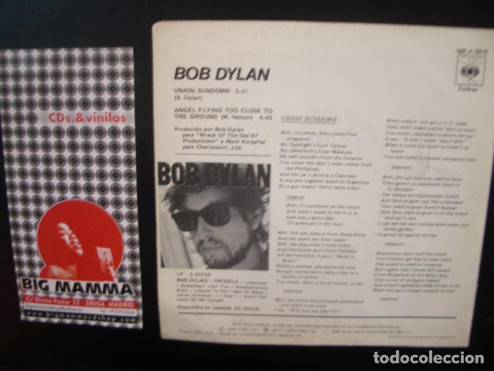 Discos de vinilo: BOB DYLAN- UNION SUNDOWN SINGLE PROMO - Foto 2