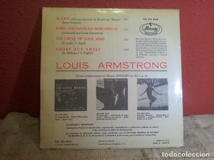 Discos de vinilo: LOUIS ARMSTRONG ep MAME + 3.espa&ntilde;a 1966 (REF-1AC) - Foto 2