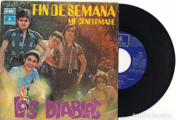 Discos de vinilo: Single	Los Diablos	Fin De Semana	Single	Emi-Odeon	1971 - Foto 1