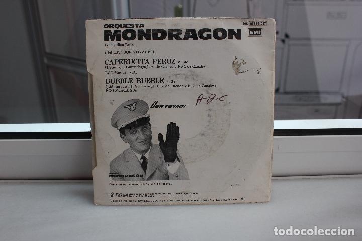 Discos de vinilo: SINGLE ORQUESTA MONDRAGON. CAPERUCITA FEROZ - BUBBLE BUBBLE. - Foto 2