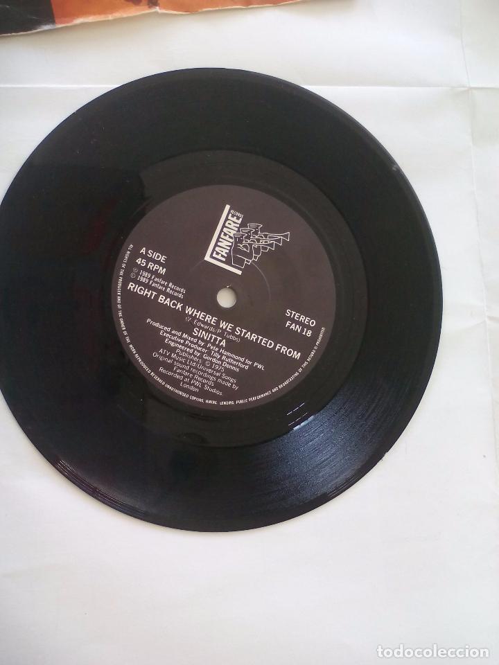 Discos de vinilo: Sinitta. Right back where we started from. Sin carpeta single Vinilo - Foto 2