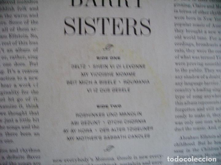 Discos de vinilo: THE BARRY SISTERS ---- SING - Foto 2