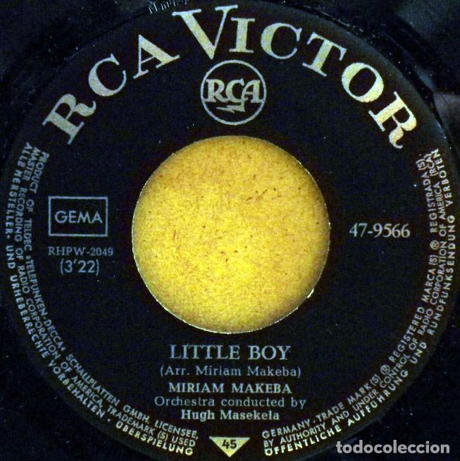 Discos de vinilo: Miriam Makeba - Little boy / Pole Mze - Foto 3