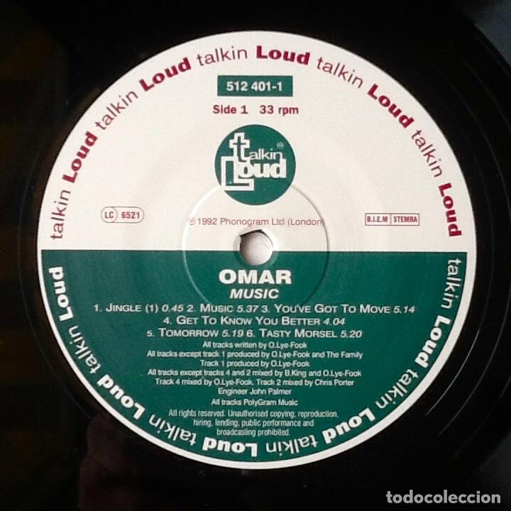 Discos de vinilo: OMAR : MUSIC [TALKING LOUD - DEU 1992] LP - Foto 4