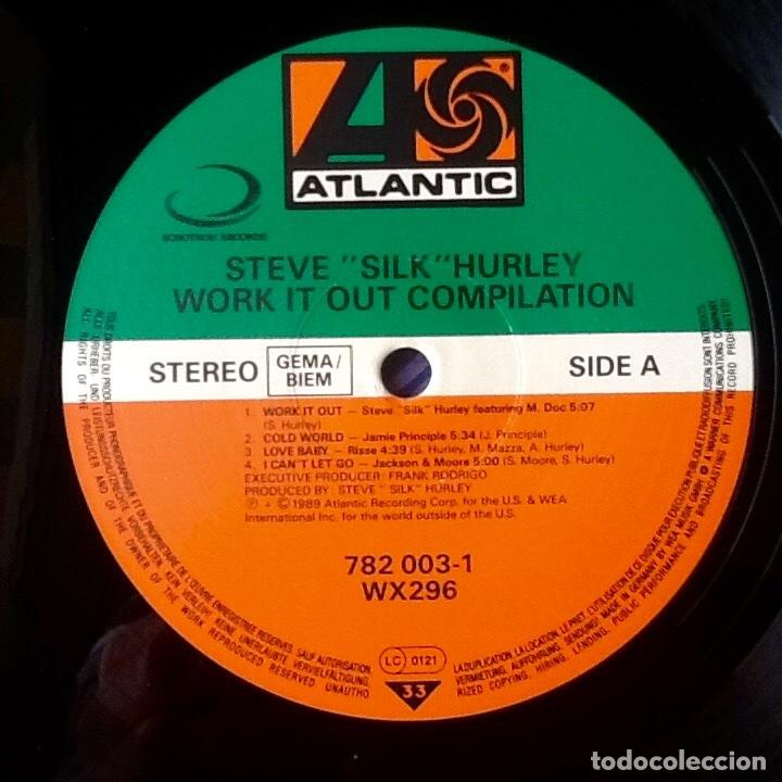Discos de vinilo: STEVE SILK HURLEY : WORK IT OUT COMPILATION [ATLANTIC - DEU 1989] LP/COMP - Foto 3