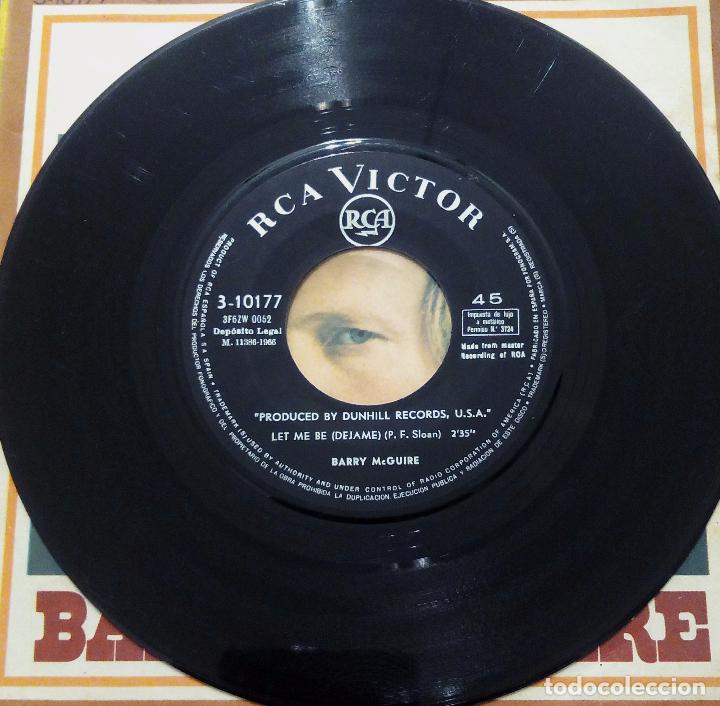 Discos de vinilo: SINGLE BARRY McGUIRE - CLOUDY SUMMER AFTERNOON - RCA 1966. - Foto 4