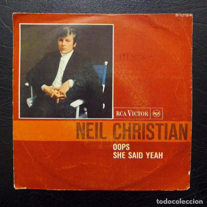 Discos de vinilo: SINGLE NEIL CHRISTIAN - OOPS - RCA VICTOR 1966. - Foto 1