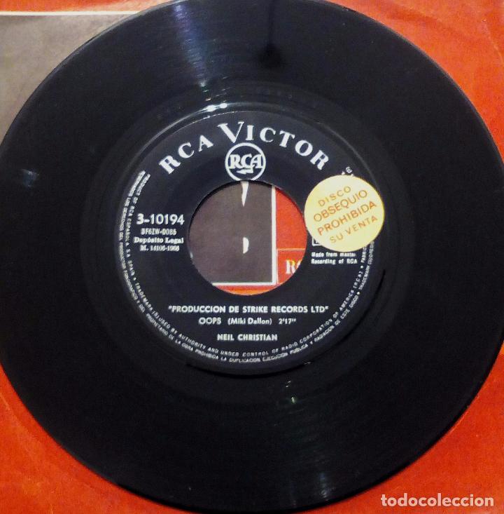 Discos de vinilo: SINGLE NEIL CHRISTIAN - OOPS - RCA VICTOR 1966. - Foto 3