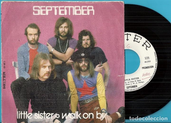 Discos de vinilo: SEPTEMBER: LITTLE SISTER / WALK ON BY - Foto 1