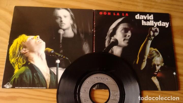 Discos de vinilo: SINGLE (VINILO) DE DAVID HALLYDAY A&Ntilde;OS 90 - Foto 1