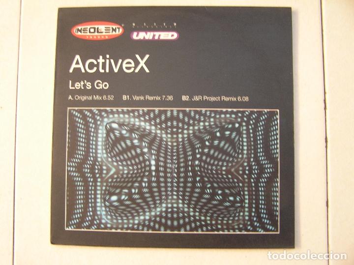 Discos de vinilo: ACTIVEX  LETS GO  -  BLANCO Y NEGRO  2001  -  MAXI - Foto 1