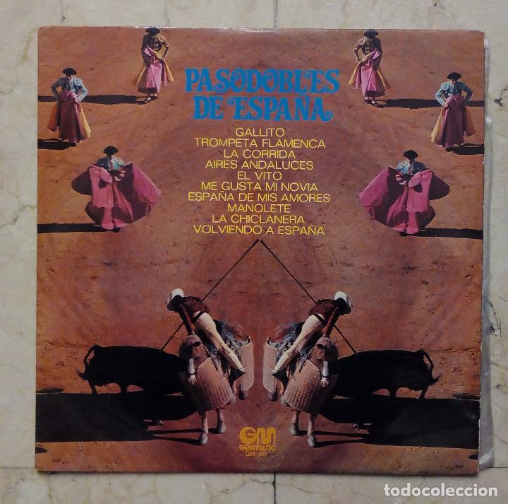 Discos de vinilo: LP PASODOBLES DE ESPA&Ntilde;A - GALLITO - AIRES ANDALUCES - MANOLETE - LA CHICLANERA.... - GRAMUSIC 1975.