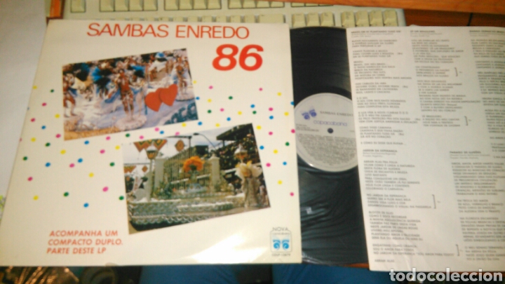 Vinyl records: Sambas enredo 86 lp.brasil 1985