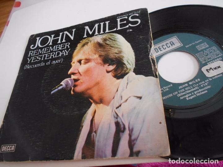 Disques de vinyle: JOHN MILES-SINGLE REMEMBER YESTERDAY 1976