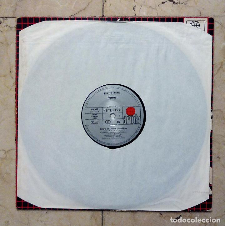 Discos de vinilo: MAXI SINGLE FORREST - SHES SO DIVINE - ARIOLA 1984. - Foto 3