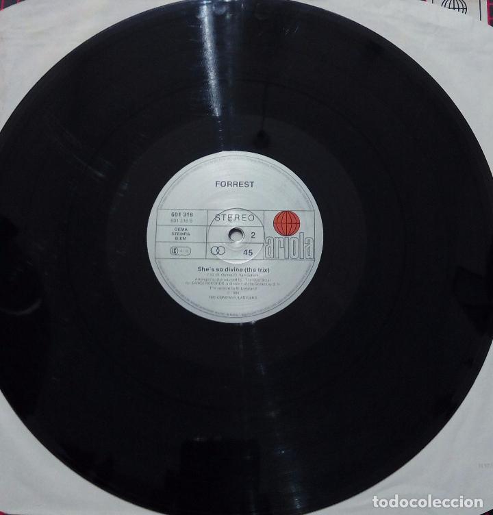 Discos de vinilo: MAXI SINGLE FORREST - SHES SO DIVINE - ARIOLA 1984. - Foto 5