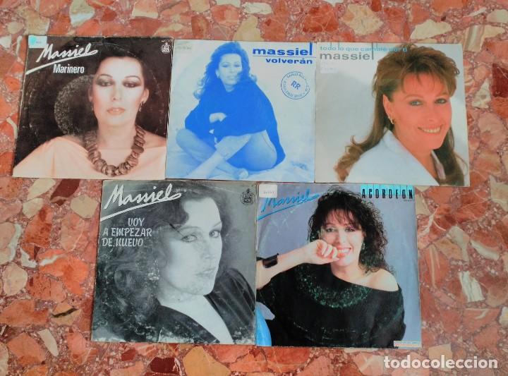 Discos de vinilo: MASSIEL LOTE 5 SINGLE - Foto 1