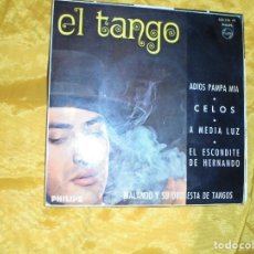 Discos de vinilo: MALANDO Y SU ORQUESTA DE TANGOS. EL TANGO. ADIOS PAMPA MIA + 3. EP. 1966. IMPECABLE