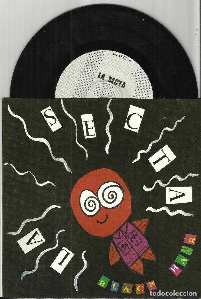 Discos de vinilo: LA SECTA ep BLACK HAIR 1995 - Foto 1