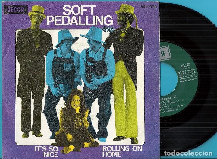 Discos de vinilo: SOFT PEDALLING: IT&acute;S SO NICE / ROLLING ON HOME - Foto 1