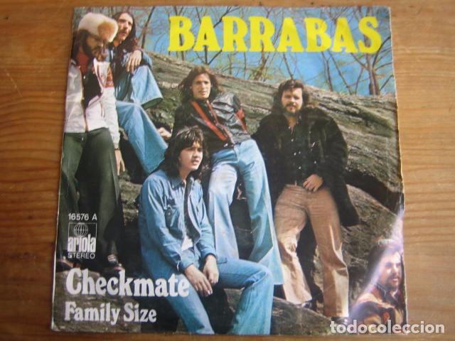 Discos de vinilo: BARRABAS - Checkmate  *************** RARO SINGLE, SPANISH DISCO 1976 - Foto 1