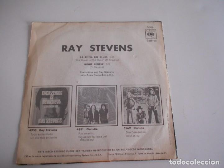 Discos de vinilo: RAY STEVENS-SINGLE LA REINA DEL BLUES 1971 - Foto 2