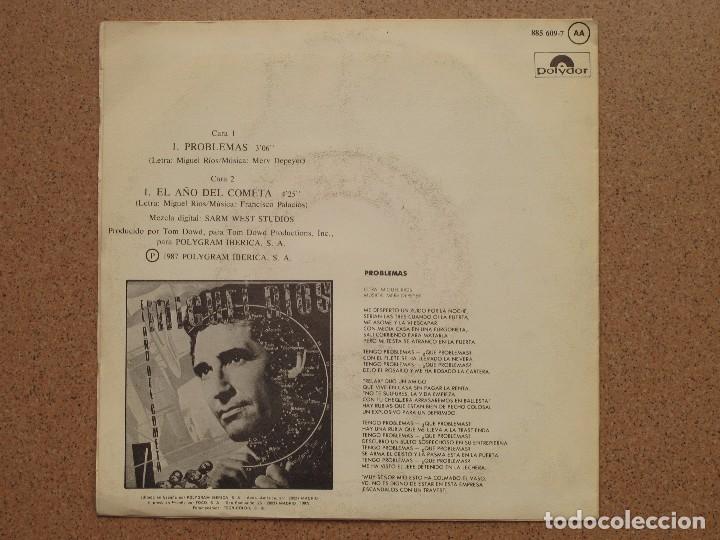 Discos de vinilo: MIGUEL RIOS - PROBLEMAS + EL A&Ntilde;O DEL COMETA - Foto 2