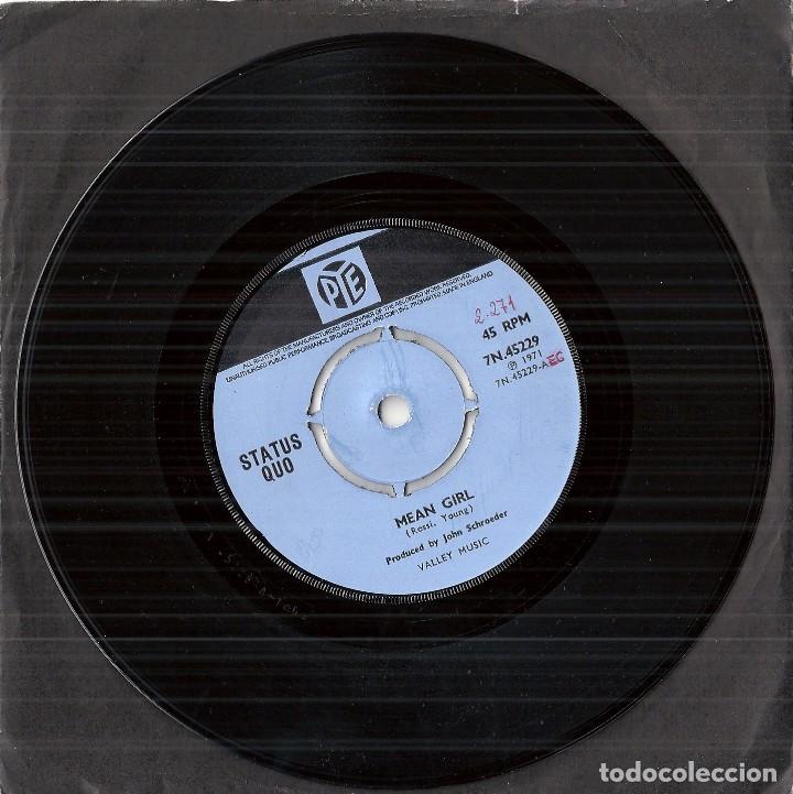 Discos de vinilo: STATUS QUO: MEAN GIRL / EVERYTHING - Foto 1