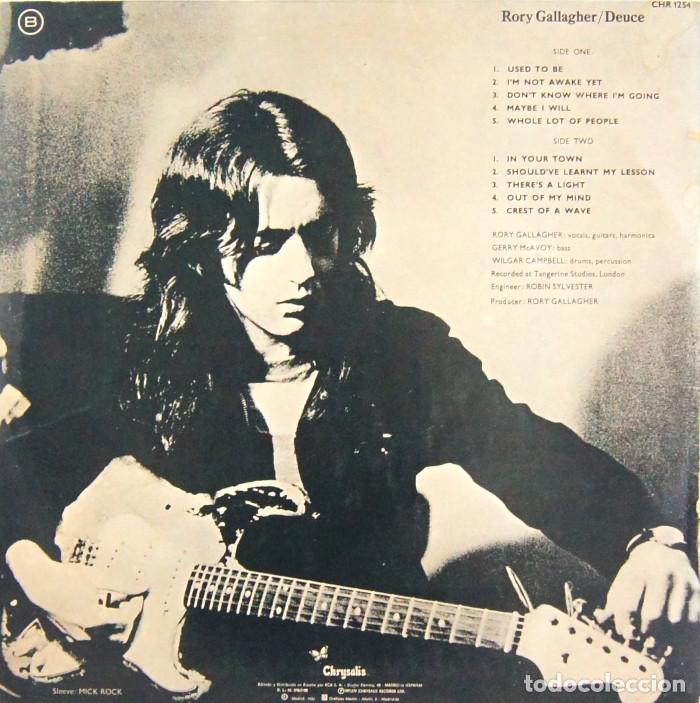Discos de vinilo: Rory Gallagher &lrm;- Deuce (LP, Vinilo, Chrysalis - 1982) - Foto 2