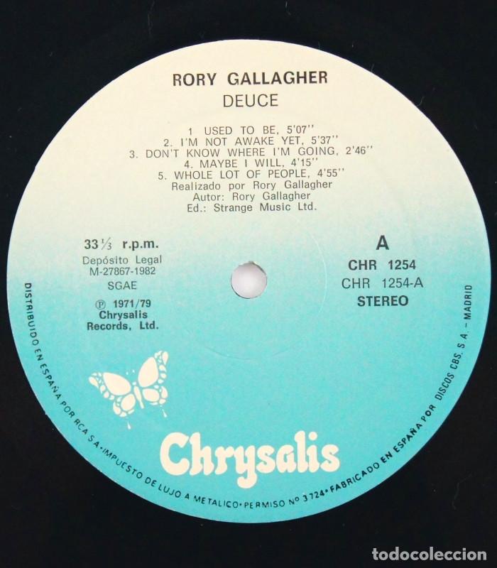 Discos de vinilo: Rory Gallagher &lrm;- Deuce (LP, Vinilo, Chrysalis - 1982) - Foto 4