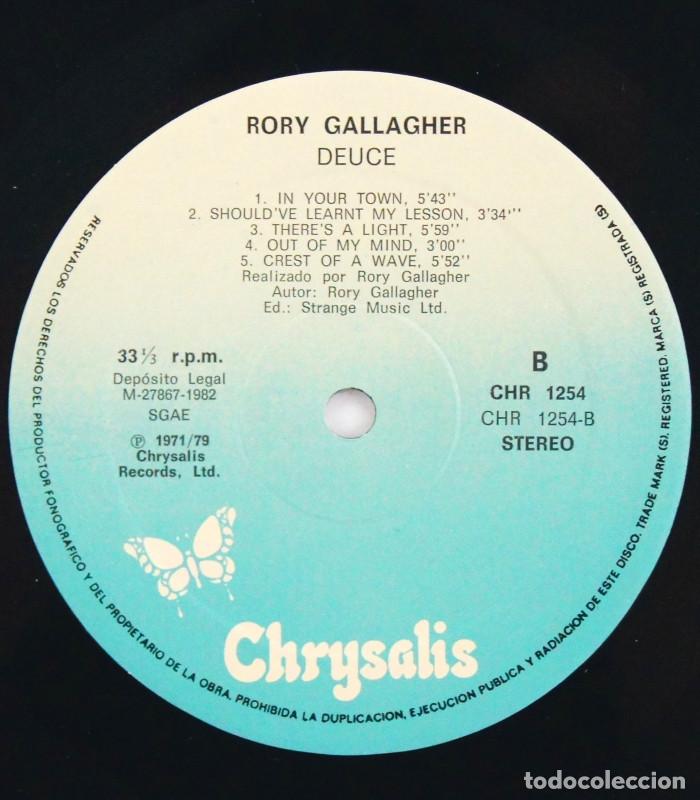 Discos de vinilo: Rory Gallagher &lrm;- Deuce (LP, Vinilo, Chrysalis - 1982) - Foto 5