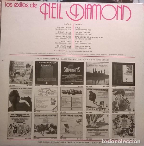 Discos de vinilo: Johnny Richards, Los Exitos de Neil Diamond, Nevada-ND-1071 - Foto 2