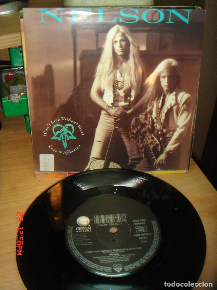 Discos de vinilo: NELSON - CANT LIVE WITHOUT YOUR / LOVE & AFFECTION - SINGLE 1990 GERMANY - Foto 1