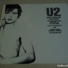 Discos de vinilo: U2 ( NEW YEAR'S DAY - TREASURE - FIRE - I THREW A BRICK THROUG A WINDOW / A DAY WITHOUT ME ) 1983