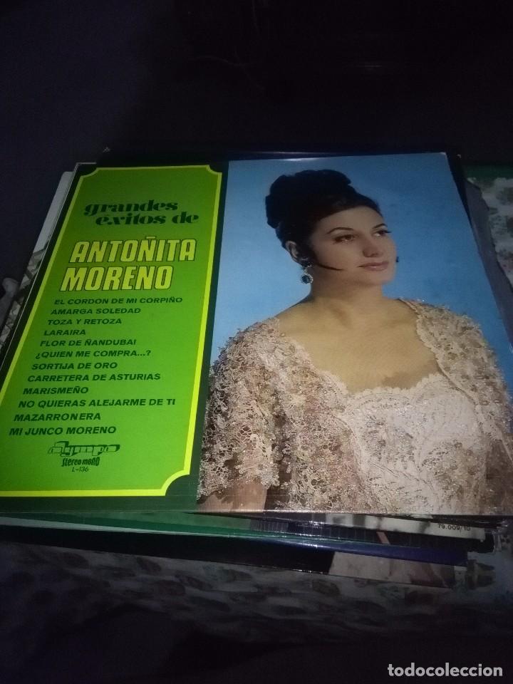 Discos de vinilo: GRANDES EXITOS DE ANTO&Ntilde;ITA MORENO. C8V - Foto 1