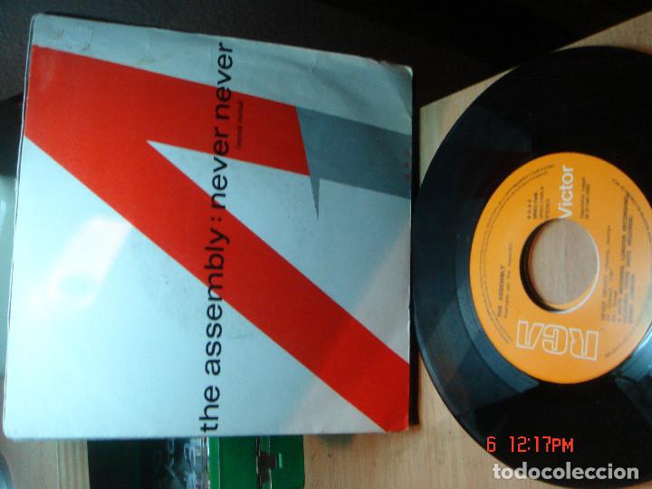 Discos de vinilo: THE ASSEMBLY - NEVER NEVER / STOP/ START - SINGLE 1983 - Foto 1