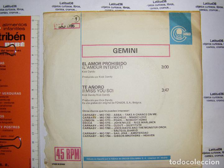 Discos de vinilo: gemini. el amor prohibido - Foto 3
