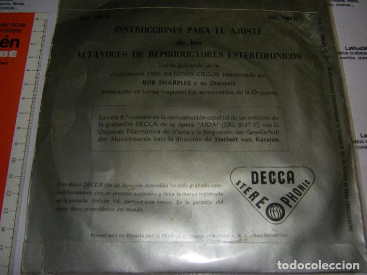 Discos de vinilo: Instrucciones para el ajuste de los altavoces... decca - Foto 4