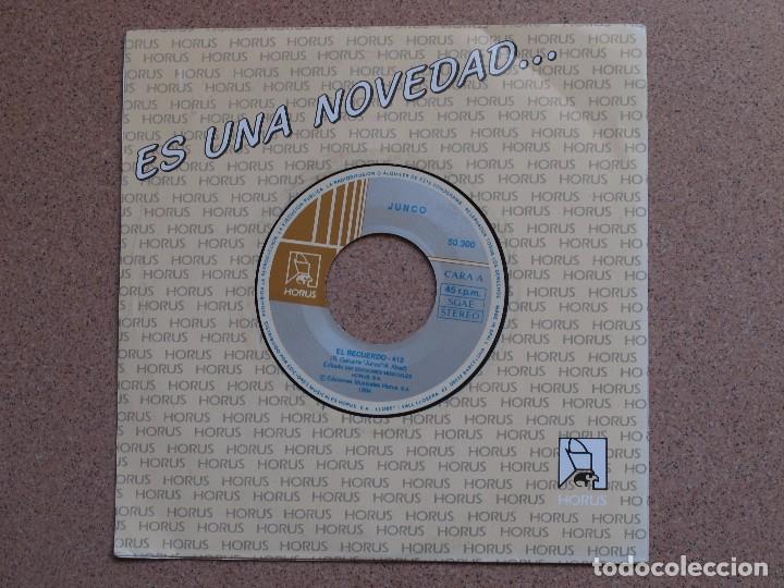Discos de vinilo: JUNCO - EL RECUERDO + AMOR MIO - Foto 1