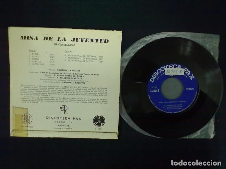 Discos de vinilo: CRISTOBAL HALFFTER MISA DE LA JUVENTUD - Foto 2
