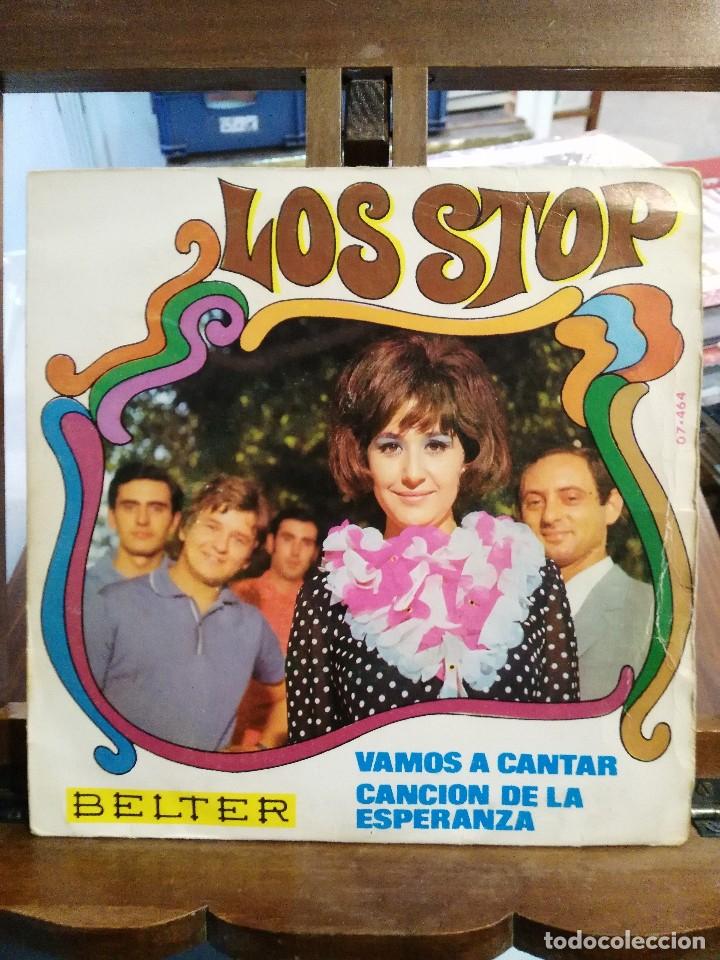 Discos de vinilo: Los Stop - Vamos a cantar / Canciones de la esperanza - Single - Foto 1