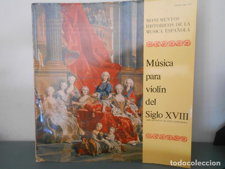 Discos de vinilo: MUSICA PARA VIOLIN DEL SIGLO XVIII
