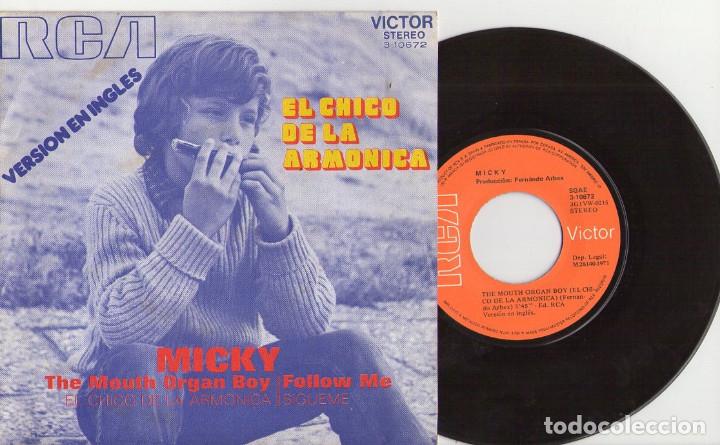 Discos de vinilo: MICKY *** EL CHICO DE LA ARMONICA *** VERSION EN INGLES - Foto 1